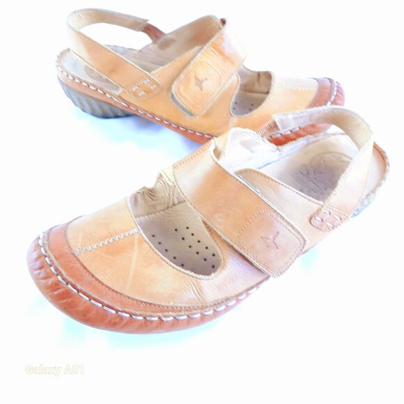 Size 8 Pikolinos tan leather low dress summer Streetwear shoes - Picture 5 of 10